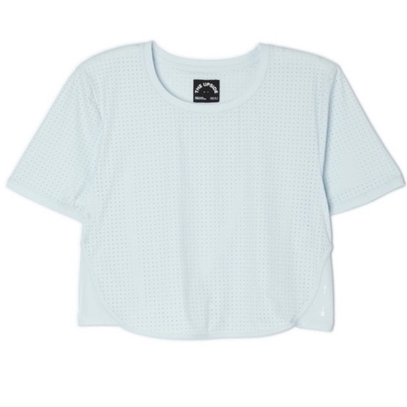 The Upside Track Cropped Tee in Ice. Blue Size XL NWT - Picture 2 of 11